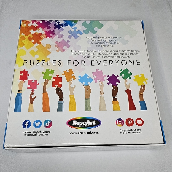 New Rose Art #6400ZZAU Abraham Hunter Master Artist 1000 Pieces Nativity Puzzle - Picture 8 of 8